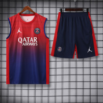 2024-25 PSG Red Tank top and shorts suit