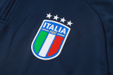 2024-25 Italy Royal Blue Half Pull Tracksuit (半拉链)