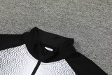 2024 JOM White Black Half Pull Tracksuit #811(半拉链)