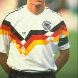 1990 Germany Home White Retro Soccer Jersey(队微位置)