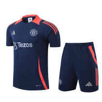 2024-25 Man Utd Royal Blue Training Short Suit
