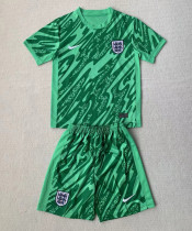 2024-25 England Green GoalKeeper Kids Soccer Jersey