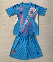 2024-25 Mexico Lake Blue GoalKeeper Kids Soccer Jersey