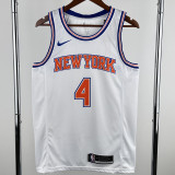 2018-19 KNICKS ROSE #4 White Top Quality Hot Pressing NBA Jersey