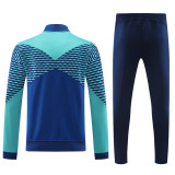 2024-25 Brazil Fancy blue Jacket Tracksuit