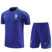 2024-25 Brazil Blue Training Short Suit