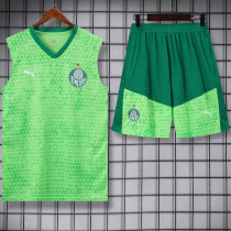 2024-25 Palmeiras Light green Tank top and shorts suit
