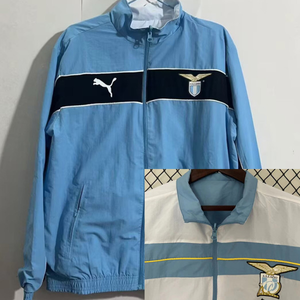 2024-25 Lazio Blue & White Double Sided Windbreaker (双面风衣)