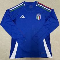 2024-25 Italy Home Long Sleeve Soccer Jersey (长袖)