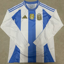2024-25 Argentina Home Long Sleeve Soccer Jersey (长袖)