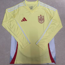 2024-25 Spain Away Long Sleeve Soccer Jersey (长袖)