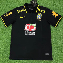 2022-23 Brazil Black Polo Short Sleeve