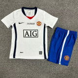 2008-2009 Man Utd Home Kids Retro Soccer Jersey (带决赛字)