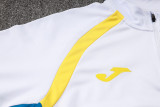 2024 JOM White Half Pull Tracksuit (半拉链)