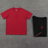 2024-25 Bayern Red Training Short Suit (High Quality)纯棉纱