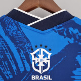 2022-23 Brazil Special Edition Blue Fans Training Soccer Jersey