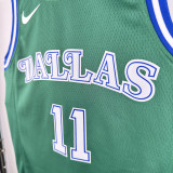 Dallas Mavericks IRVING #11 Green Retro Top Quality Hot Pressing NBA Jersey