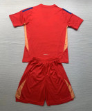 2024-25 Italy Red GoalKeeper Kids Soccer Jersey (红色)