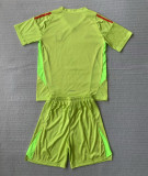 2024-25 Argentina Fluorescent Yellow GoalKeeper Kids Soccer Jersey