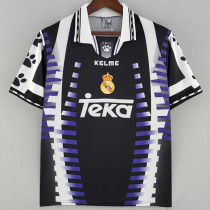 1997-1998 RMA Away Black Retro Soccer Jersey