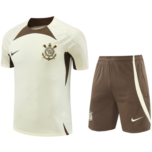 2024-25 Corinthians Beige Training Short Suit