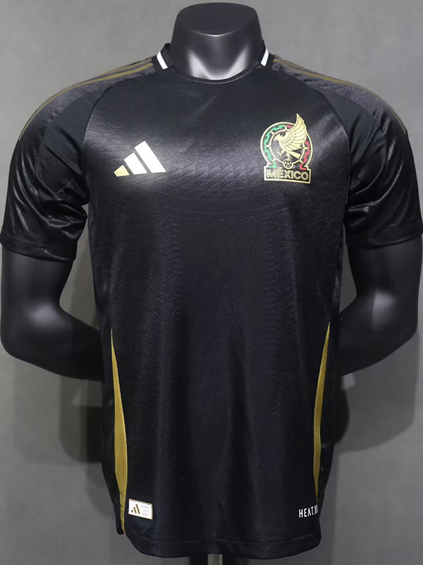 2024-25 Mexico Black Special Edition Player Vesion Soccer Jersey #亮黑