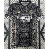 2023-24 RMA Black Special Edition Fans Soccer Jersey *队徽花纹