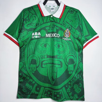 1998 Mexico Home Retro Soccer Jersey (带小字)