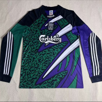 1995-1996 LIV Purple GoalKeeper Long Sleeve Retro Soccer Jersey (长袖)