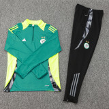 2024-25 Algeria Dark green Half Pull Tracksuit (半拉链)