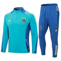 2024-25 Ajax Light blue Half Pull Tracksuit (半拉链)