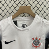 2024-25 Corinthians Home Kids Soccer Jersey