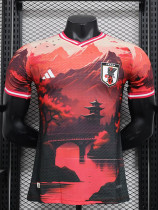 2024-25 Japan Red Special Edition Player Version Soccer Jersey *夕阳红