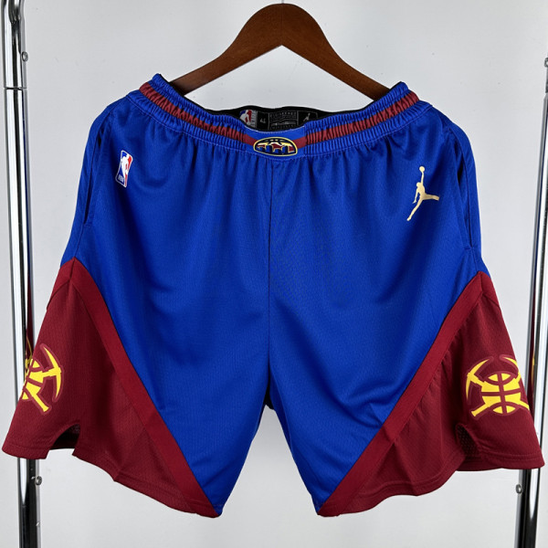 2022-23 Nuggets Blue Edition Top Quality NBA Pants (Trapeze Edition) 飞人版