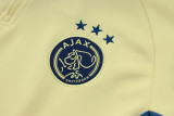 2024-25 Ajax Yellow Half Pull Tracksuit (半拉链)