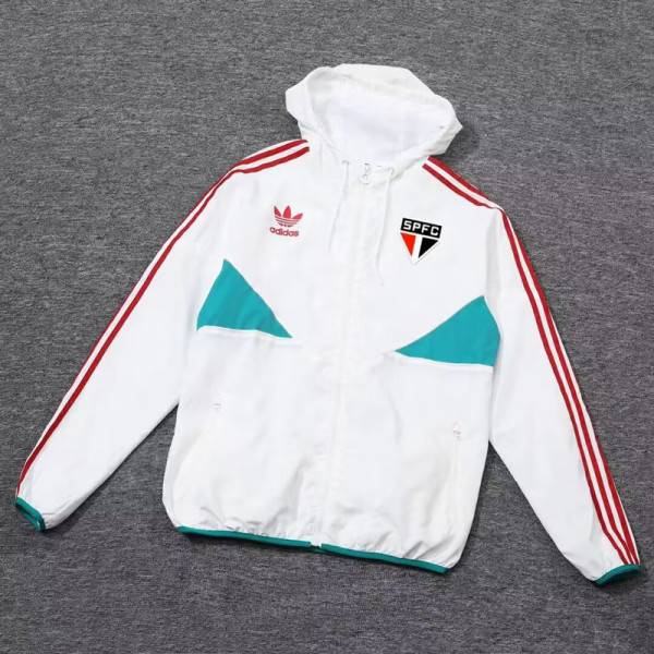 2024-25 Sao Paulo White Windbreaker