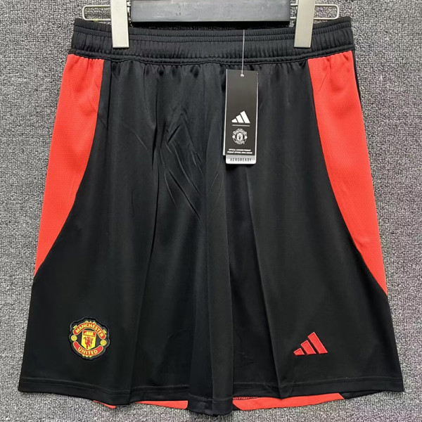 2024-25 Man Utd Black Shorts Pants