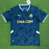 2024-25 Marseille Away Fans Soccer Jersey (Print all Sponsor)