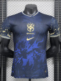 2024-25 Brazil Blue Black Special Edition Player Version Soccer Jersey