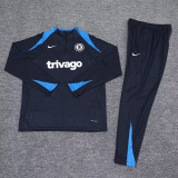 2024-25 CHE Dark blue Half Pull Tracksuit (半拉链)