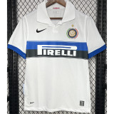 2009-2010 INT Away White Retro Soccer Jersey