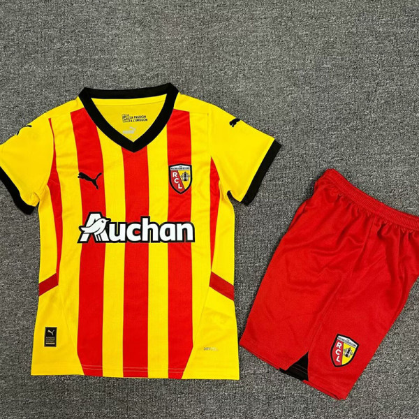 2024-25 RC Lens Home Kids Soccer Jersey