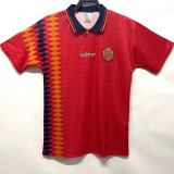 1994 Spain Home Red Retro Soccer Jersey