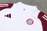 2024-25 Bayern White Red Half Pull Tracksuit (半拉链)