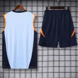 2024-25 RMA Light blue Tank top and shorts suit