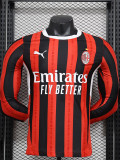 2024-25 ACM Home Long Sleeve Player Version Soccer Jersey (长袖球员)