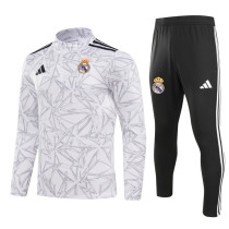 2024-25 RMA White Half Pull Tracksuit (半拉链)(匹印)