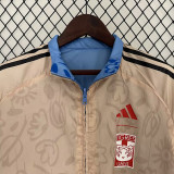 2024 Tigres UANL Blue & Brown Double Sided Windbreaker (双面风衣)