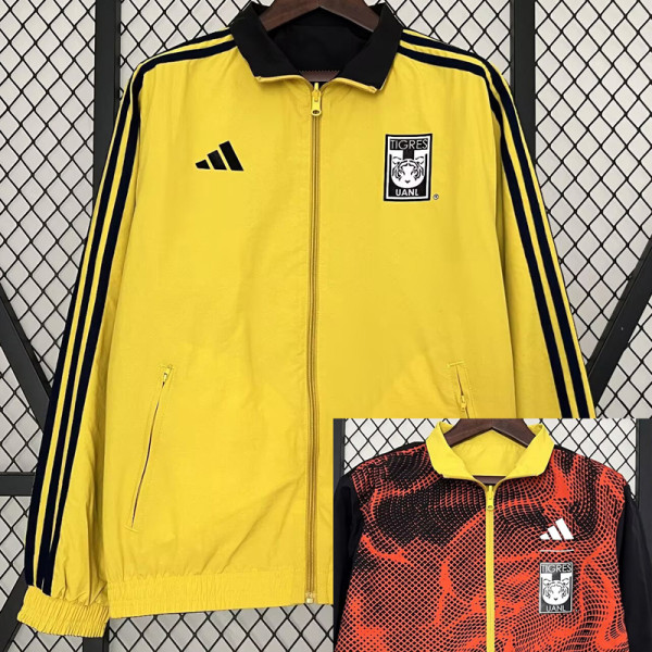 2024 Tigres UANL Yellow & Black Double Sided Windbreaker (双面风衣)