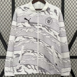 2024 Man City White Double Sided Windbreaker (双面风衣)